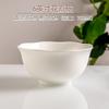 Cuenco de Arroz de Porcelana Ósea Blanco Puro Pequeño Cuenco Cerámico Exportación Corea del Sur Ins Simple Postre Desayuno Cuenco para Yogur para el Hogar
