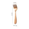 Acero Inoxidable 304 Tenedor para Fruta Estilo Japonés Acabado Mate Tenedor para Postre Mango Inclinado Tenedor para Ensalada Recogedor Casero para Snacks Tenedor Pequeño para Pastel
