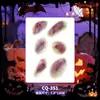 Pegatinas de tatuaje de Halloween con múltiples diseños al por mayor: calabaza, fantasma, araña, calavera, varias cicatrices sangrientas, heridas falsas