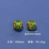 Estilo Antiguo Esmalte Azul Quemado Calado Redondo Cuentas de Transferencia Sueltas para Joyería Hecha a Mano DIY Accesorios Hebilla de Ropa Accesorios
