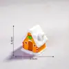 Acessórios de Resina Cola Branca Artesanal DIY Cenário Natal Micro Paisagem Enfeites Desenho Animado Estéreo Boneco de Neve Enfeites