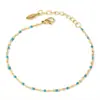 Collar de cuentas de gota de aceite de colores para mujer, estilo europeo y americano Dopamine Color, cadena para clavícula estilo bohemio simple, joyería