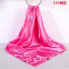 Pañuelo de Seda de Color Sólido de 90 cm, Pañuelo Cuadrado Grande de Color Único, Parasol de Seda Artificial, Pañuelo Cuadrado de Satén Brillante, Chal, Hecho a Medida