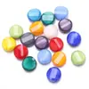 Nuevas cuentas botón de jade de porcelana 14MM lingote cuentas de cristal tallado múltiple accesorios para joyería DIY