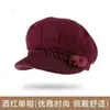 Gorro de Lana Tejido de Invierno para Mujeres de Mediana Edad y Mayores, Gorro Cortavientos de Piel de Conejo para Mujer, Gorro Cálido con Forro de Felpa y Visera de Pato para Mujer