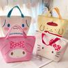 Nova Bolsa de Almoço Fofa Melody Bolsa Térmica para Marmita Bolsa de Almoço em Couro PU Bolsa de Almoço para Estudante Trabalhador de Escritório Grande