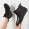 Botas de Lluvia de Moda Estilo Japonés para Mujer Verano Antideslizantes de Caña Baja Impermeables Botas de Agua Botas de Lluvia de Caña Corta Zapatos para Lavar el Coche Cocina Zapatos de Goma Moda para Mujer