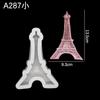 Decoración tridimensional 3D forma Torre Eiffel de París molde de silicona de azúcar para decoración de pasteles de chocolate molde para hornear