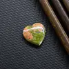 Corazón de Melocotón de Cristal Venta al por mayor Transfronteriza Colgante de Jade Accesorios Pulsera Colgante Hecho a Mano en Forma de Corazón Adorno 20 mm Piedra Preciosa