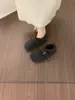 Zapatos Birkenstock Retro de Nicho Feos para Mujer con Exterior de Terciopelo Cierre de Velcro Interior Aumento de Altura Mary Jane Exterior Zapatos Peludos