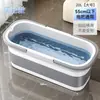Cubo plegable para trapeador de pared para el hogar con doble asa, trapeado sin manos y un diseño de gran capacidad para facilitar el movimiento