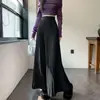 Ropa de Mujer Otoño e Invierno 2025 Falda de Punto para Mujer Falda Larga que Cubre la Cadera Aspecto Adelgazante Engrosado Falda Plisada Falda de Cintura Alta Línea A