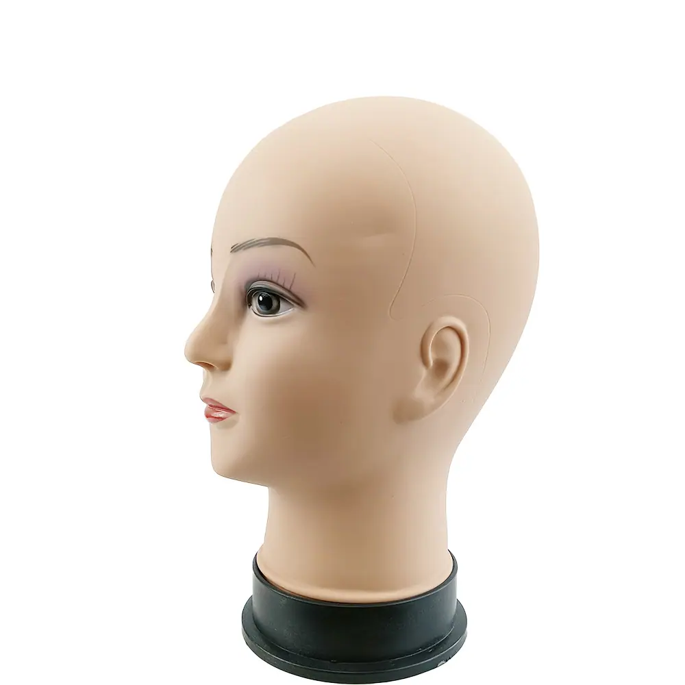 假发展示光头头模型按摩软质假人头模模具