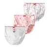 Ropa interior para niños pequeños y medianos, pantalones de pan para niñas, lindos calzoncillos transpirables de dibujos animados para bebés, fabricantes en nombre de tres
