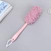 Cepillo de espalda de mango largo Flor de baño Cepillo de baño con varilla extendida Bola de baño Estropajo de baño para bañarse en verano sin ayuda