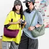 Bolsa Pequena Bolsa Feminina 2026 Nova Tendência de Moda Estilo Coreano Bolsa de Ombro Bolsa Transversal Cor Sólida Estudante Artística Bolsa Semicírculo