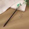 Antigo Tassel Hairpin Grampo de Cabelo de Madeira Imitação de Ébano Headwear Disco de Cabelo Acessórios Simples Vestido Antigo Cabelo Hairpin Hair