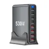 Cargador Pd de Nitruro de Galio de 670W Adaptador de Escritorio Multifuncional de 635W Nuevo Cargador Pd Transfronterizo de 530W