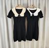 Vestido de verano de manga corta abullonada, largo medio, tipo vaina, falda línea A, nuevo 2023, para niñas, adelgazante, temperamento, nicho.