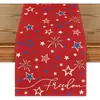 Camino de mesa American Independence Day Transfronterizo, Decoración de Atmósfera Festiva, Mantel de Mesa de Cocina, Cubierta para Mueble de TV, Mantel para Mesa de Entrada
