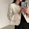 Agotado Abrigo de Lana Coreano Dongdaemun chic 2026 Nuevo Estilo Chaqueta Corta para Mujer Primavera Otoño Versátil para el Trabajo