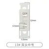 Botones Transfronterizos de Fábrica, Hebillas de Resorte de Plástico, Hebillas de Cuerda de Nailon, Botones Decorativos para Tiradores de Bolsos y Zapatos Negros