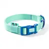 El collar impermeable de PVC para perros es resistente a la suciedad y fácil de limpiar, no estrangula el cuello y cuenta con una hebilla ajustable para perros pequeños y medianos.