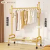 Perchero simple de estilo nórdico para uso en interiores en el dormitorio, engrosado y reforzado, móvil, de pie, perchero vertical