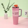 Taza de Hielo para Coche Transfronteriza de 40 oz Color Dopamina Vacío Taza de Fruta Gran Capacidad Termo Portátil con Asa
