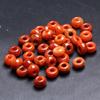 8 10 mm Jade Rojo Agujero Grande Cuentas de Ábaco Cuentas Espaciadoras Anillos Redondos Pulsera DIY Collar Pendientes Borla Accesorios