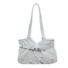 Bolsa de ombro/axila grande, chique, plissada, de bolinhas, estilo coreano, moderna, 2026, casual, nova, para mulheres
