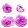 Flores de Rosa Grandes Simuladas, Cabezas de Flores Multicolor, Accesorios Hechos a Mano, Caja de Dulces para Boda, Empaque de Recuerdo, Materiales Florales