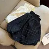 Falda de Capullo de Flor Falda Corta Primavera y Verano Petite Falda de Lunares 2025 Nueva Falda de Burbuja Nube Hinchada de Cintura Alta