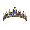 Tiara Coroa Cruzada Noiva Liga de Zinco Coroa de Casamento Banquete Barroca Princesa Acessórios de Cabelo de Aniversário Coroa de Alta Qualidade