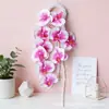 Flores artificiais mais vendidas internacionalmente, folhas de orquídea phalaenopsis, parede de flores para casamento, flores para decoração de casa, decoração de buquê de noiva