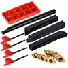 10 peças de insertos de carboneto DCMT070204 4 PEÇAS Suporte de ferramenta para barra de mandrilar de torno de 12mm