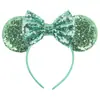Acessórios de cabelo do Mickey transfronteiriços bordado lantejoulas laço faixa de cabeça de festa faixa de cabeça de parque de diversões férias acessórios de cabelo infantis pronta entrega