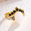 Anillo de calavera con corona para mujer personalidad moda joyería estilo frío