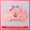 Serie del Día de la Madre Moldes para Galletas Te Quiero Mamá Moldes para Galletas de Dibujos Animados 3D Arcilla DIY Galletas Impresas Realistas