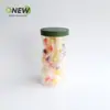 Lata Plástica Transparente Espiral Boca 85mm 900ml Embalagem de Armazenamento para Chá Aromatizado, Oleaginosas e Grãos Diversos Lata Selada Lata de Plástico Pet