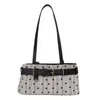 Bolsa de ombro de bolinhas de alta qualidade para mulheres, nova coleção outono/inverno 2026, bolsa de ombro estilosa, bolsa de mão fashion, pequena bolsa tote