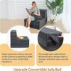 Sillón Cama Plegable con Cojín Colchón de Piso A16 Ropa de Cama Plegable Sofá Cama para Sala de Estar y Oficina