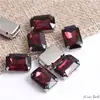 Taladro de Garra Octagonal Rectangular Strass Rectangular Vidrio Rectangular Taladro Cosido a Mano Joyería DIY Ropa Accesorios de Boda Accesorios