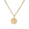 Collar de Acero de Titanio Tendencia en Tiktok Collar del Zodiaco Chapado en Oro de 18K