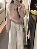 Suéter de Punto Grueso Estilo Coreano con Oso Bordado, Suave y Ceroso, Interior Suelto de Manga Larga, Ropa Interior Cálida, Top Grueso para Otoño e Invierno para Mujer