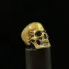 Llavero con Colgante de Calavera y Cuchillo de Latón Puro, Encanto de Paracord, Accesorio para Pulsera, Cuenta Decorativa, Diseño Creativo de Anime