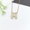 Collar de Acero Inoxidable para Mujer Joyería de Nicho Versátil Colgante de Cobre Cadena Elegante para Clavícula Joyería Cadena de Lujo Ligero