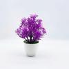 Plantas en maceta simuladas, Bonsái de flores falsas, Adornos pequeños de flores artificiales, 14 plantas verdes de Milán, Plantas pequeñas en maceta, Suministro directo transfronterizo