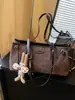 Bolso Grande de Alta Gama Retro Transfronterizo 2025 Nueva Moda para Mujer Viajera de Negocios Hombro Axila Bolso Tote