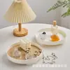 Bandeja de Entrada Estilo Nórdico, Bandeja de Almacenamiento para Aromaterapia de Mesa de Café en la Sala de Estar, Artículos Decorativos, Cosméticos, Perfume, Bandeja de Almacenamiento de Escritorio, Forma Redonda